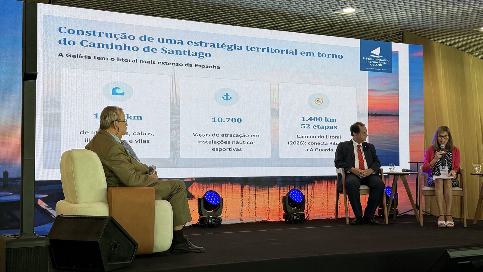 Nava Castro, prefeita de Ponteareas, apresentou a estratégia galega do Caminho de Santiago. Foto: Mundo Mar