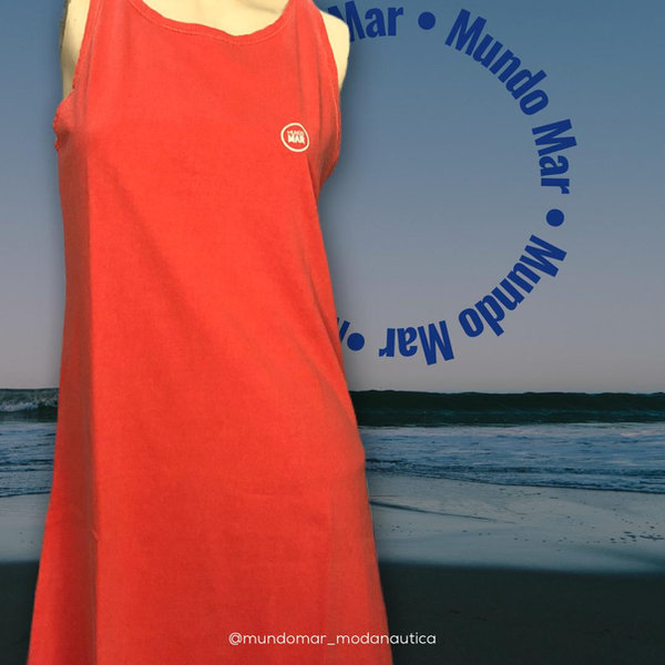 Vestido sem Manga Mundo Mar